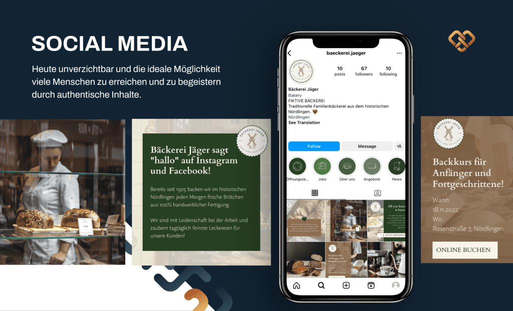 Social Media ist ein Muss im Online Marketing für Bäckereien